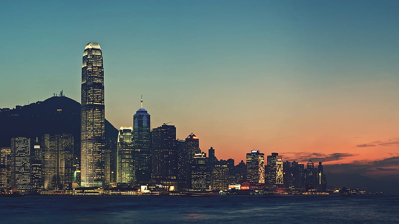 Full p Hong kong Background. Sunrise , Architecture, HD wallpaper