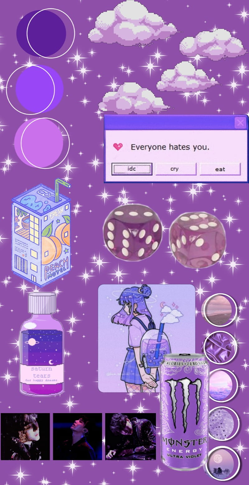 Purple Aesthetic, cute, phone, violet, HD phone wallpaper | Peakpx