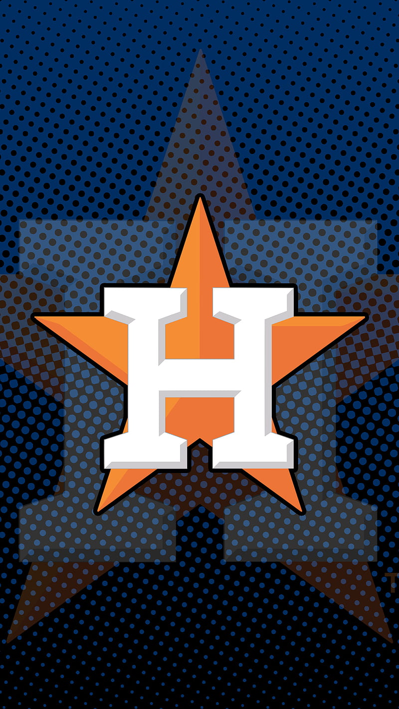 Houston Astros, astros, baseball, houston, mlb, orange, team, HD phone wallpaper