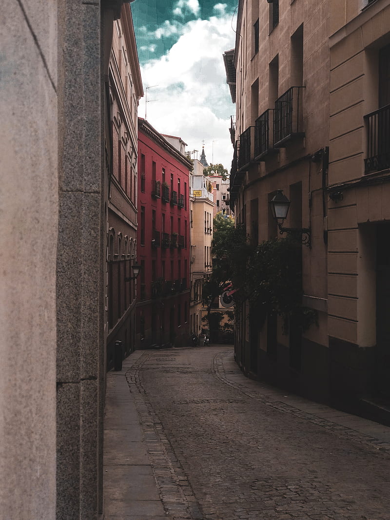 Madrid, callejones, lugares, HD phone wallpaper