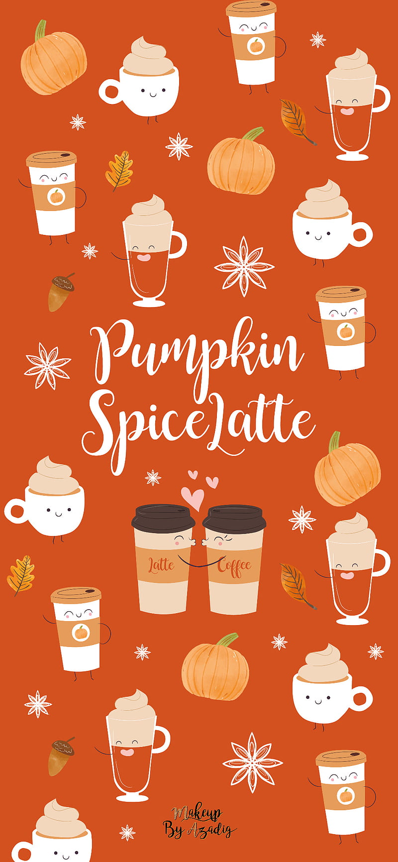Pumpkin spice latte, autumn, cute, fall, HD phone wallpaper | Peakpx
