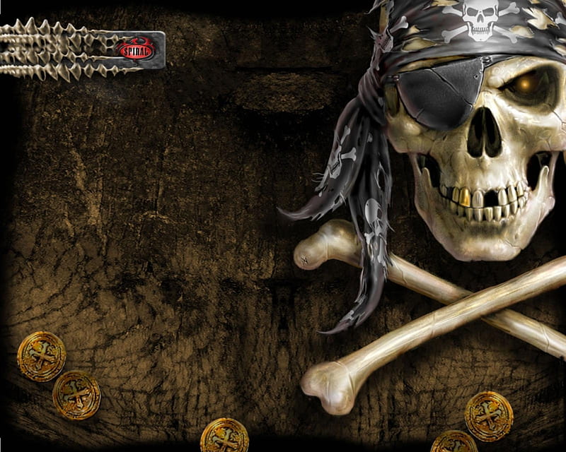 Pirate wall, fantasy, movie, gothic, horror, skull, pirate, HD wallpaper |  Peakpx