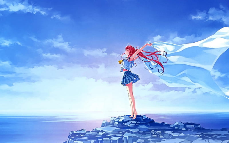 sea breeze-Cartoon characters, HD wallpaper