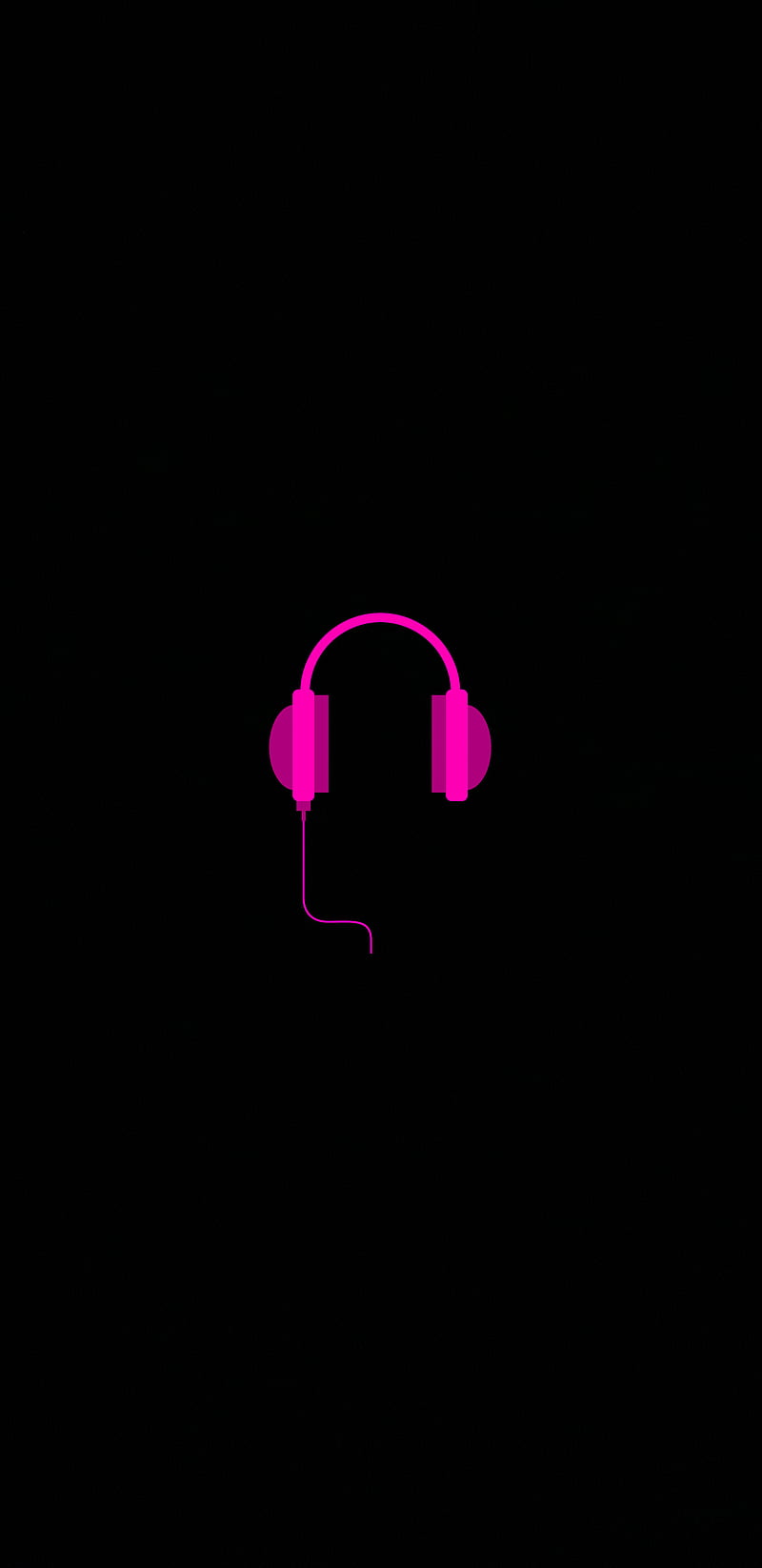 Headphone, black, amoled, pink, girls, dark, variety, fashion, HD phone wallpaper