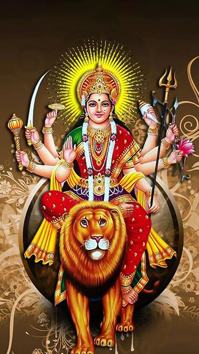 Mataji , Hindu God, maa devi, goddess, HD phone wallpaper