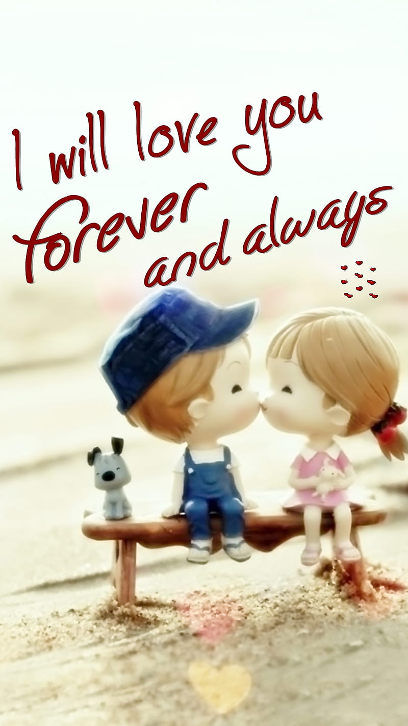 love you forever, boy, cool, flirt, girl, new, quote, saying, sign, HD phone wallpaper