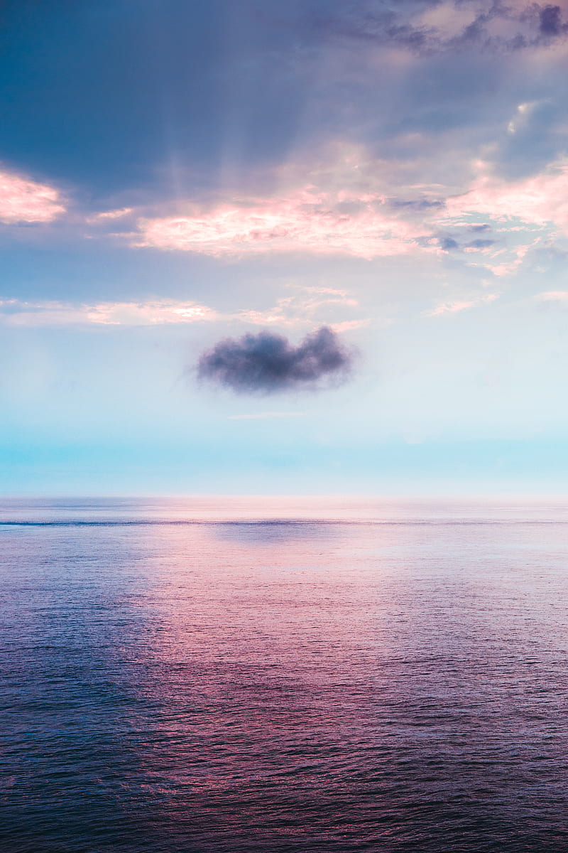 cloud above ocean, HD phone wallpaper