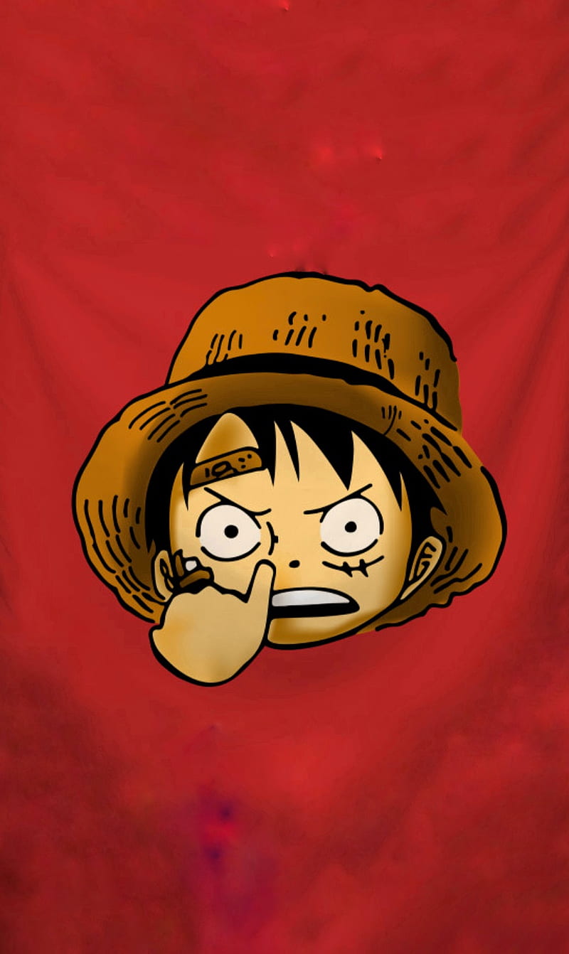 Luffy, nose, picking, cute, crazy, gear reverse, one piece, one, piece, HD phone wallpaper