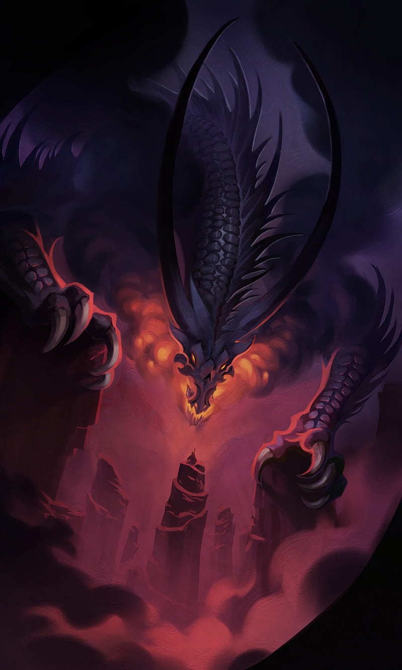 dragon, claws, fantasy, reptile, HD phone wallpaper