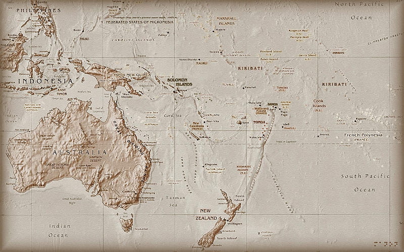oceania map , oceania, map, HD wallpaper