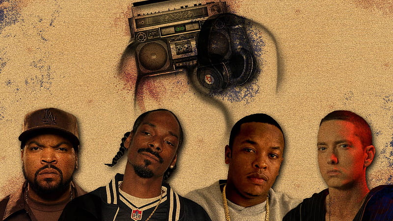 Eminem Snoop Dogg Dre Ice Cube Rapper, HD wallpaper