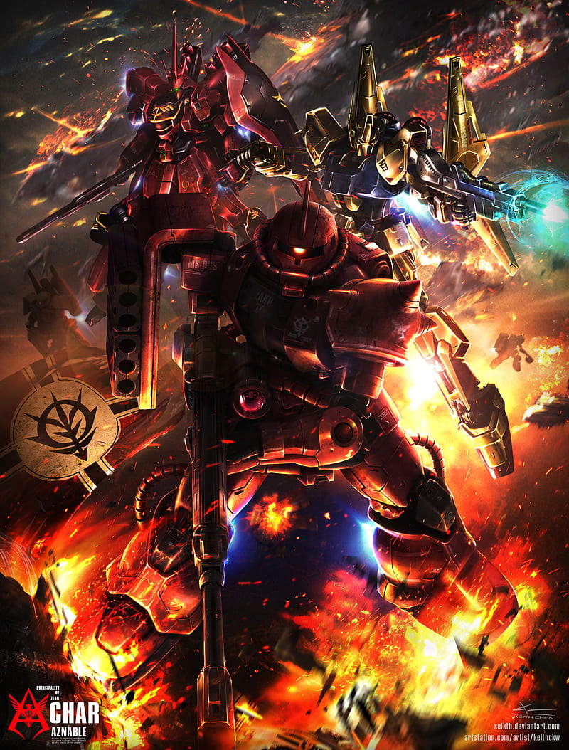 Red Comet Gundam Wallpaper