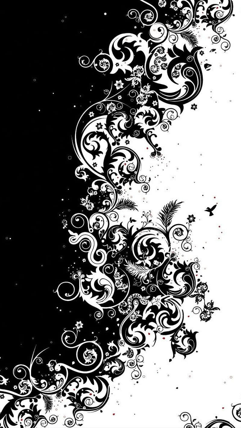 Black and White tattoo Art, wood, black and white, desenho, HD phone  wallpaper | Peakpx