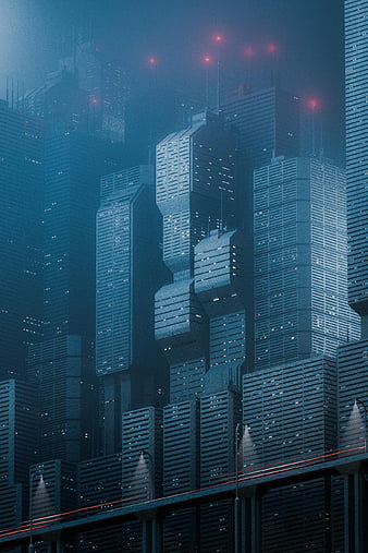 Sci-Fi Cyberpunk City 4K Wallpaper #108