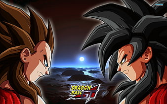 SSJ4 Goku and Vegeta Do The Kamehameha and The Final Flash On Omega #d, Dragon Ball