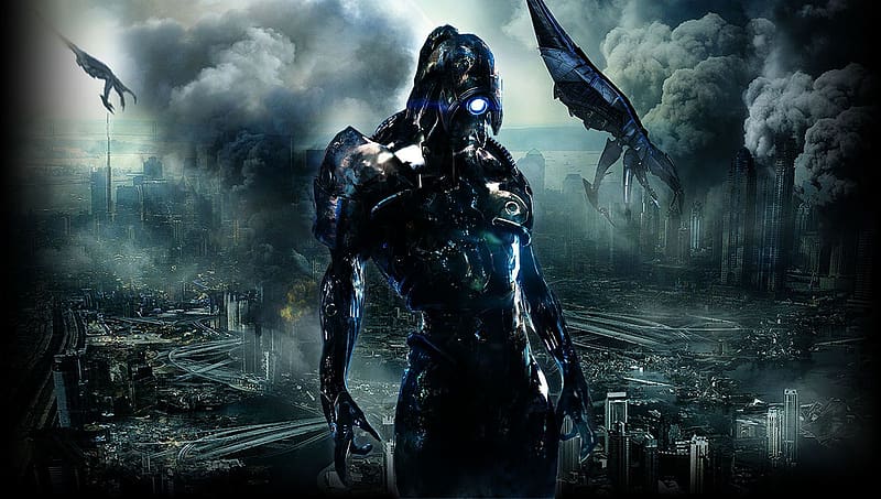 Mass Effect, Grim Reaper, Video Game, Mass Effect 3, Legion (Mass Effect), HD wallpaper