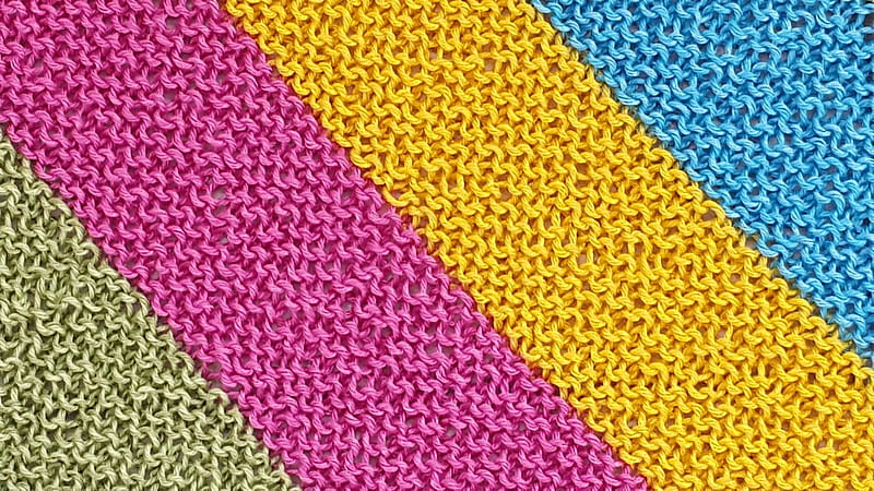 Texture, colorful, fabric, yellow, pink, blue, HD wallpaper
