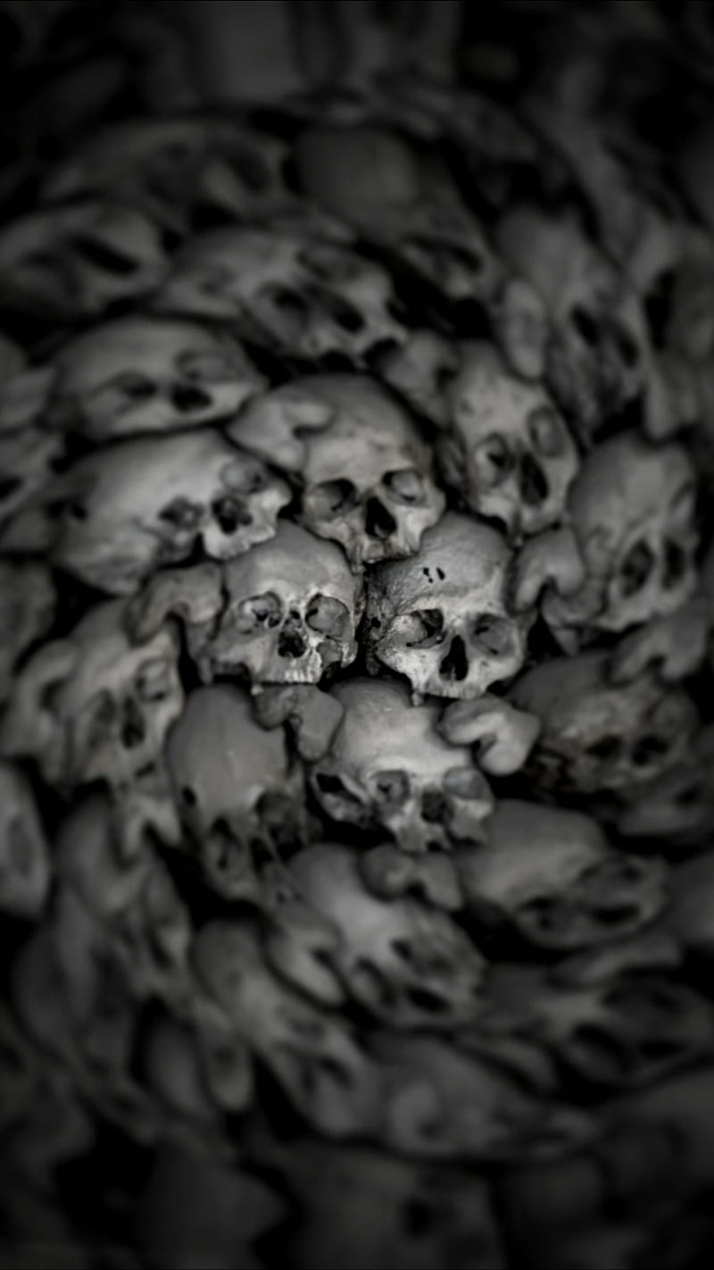 Swooshy Skulls, DARK, Skull, Swooshy, blur, death, skulls, swoosh, HD phone wallpaper