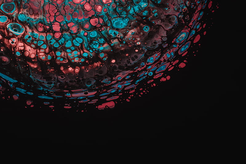 Acrylic Half Colorful Abstract Sphere, HD wallpaper