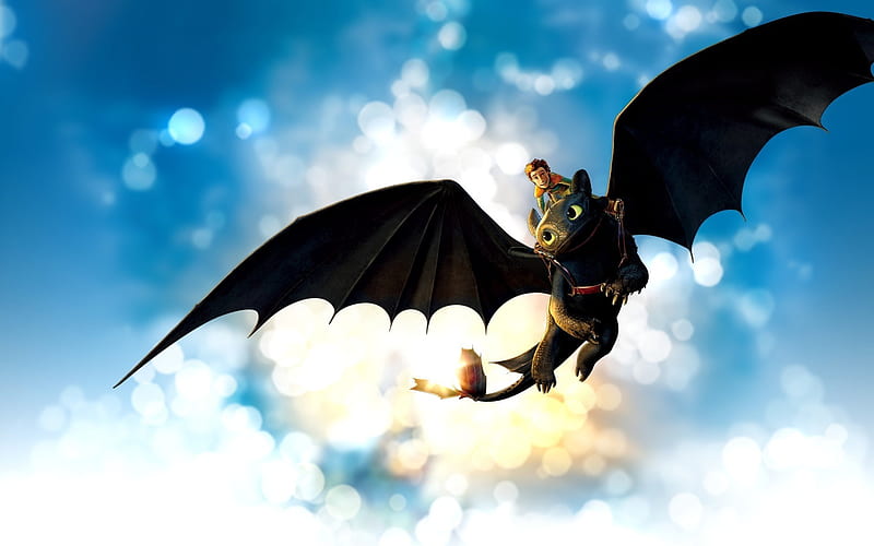 how to train your dragon-Cartoon animation film Selected, HD wallpaper