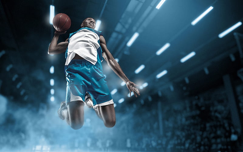 basketball, ball games, basketball player, USA, basketball concepts, HD wallpaper
