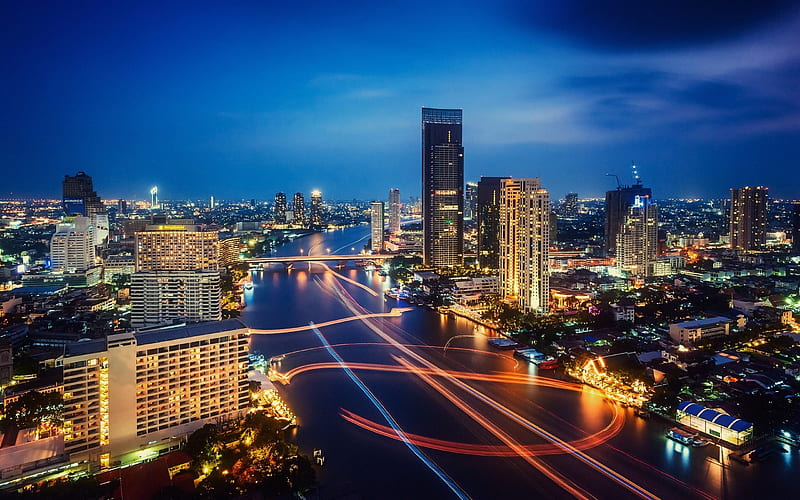 Bangkok thailand night city-Cities architectural, HD wallpaper | Peakpx