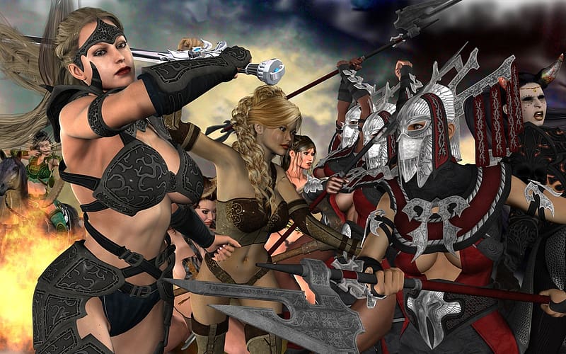 Fantasy Women Warrior Hd Wallpaper Peakpx