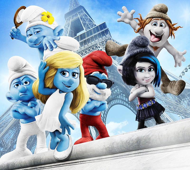 Smurfs 2, 2013, animation, cartoon, smurf, smurfs new, HD wallpaper
