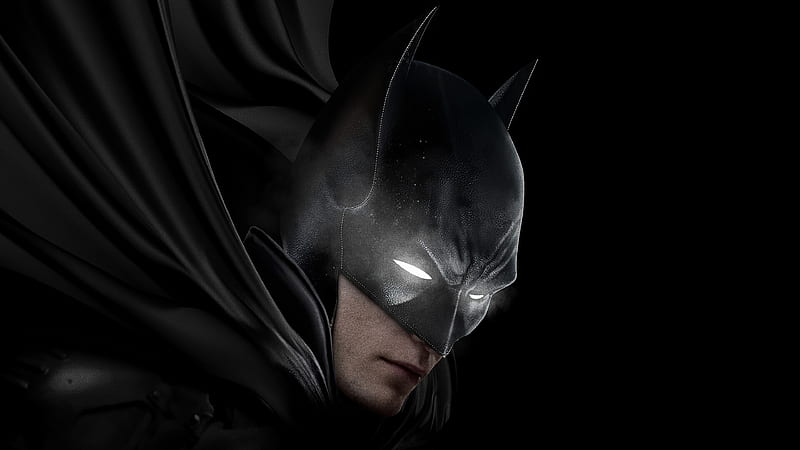 The Batman (2021), the batman, poster, 2021, fantasy, movie, black, comics, Robert Pattinson, HD wallpaper