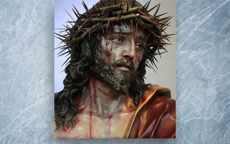 Man of Sorrow, passion, thorns, Christ, Jesus, Good Friday, HD wallpaper
