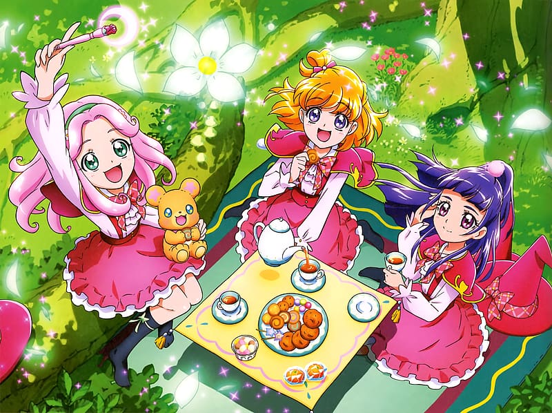 Anime, Pretty Cure!, Asahina Mirai, Ha Chan (¡Pretty Cure!), Izayoi Riko,  Fondo de pantalla HD | Peakpx
