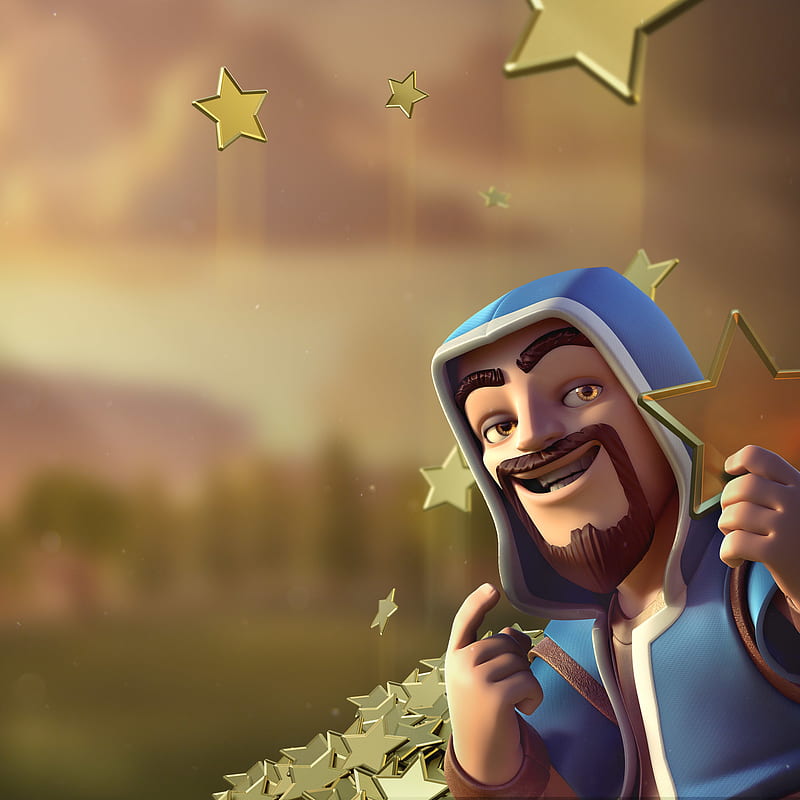 Wizard Clash Of Clans, clash-of-clans, supercell, games, wizard, HD phone wallpaper