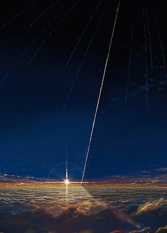 Sunrise Anime Road Sky Clouds 4K Wallpaper iPhone HD Phone #4820f
