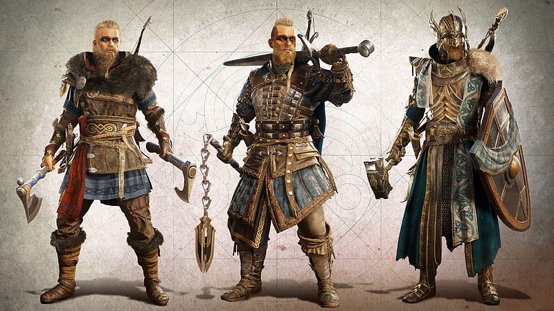 Assassins Creed Valhalla Vikings Characters, HD wallpaper