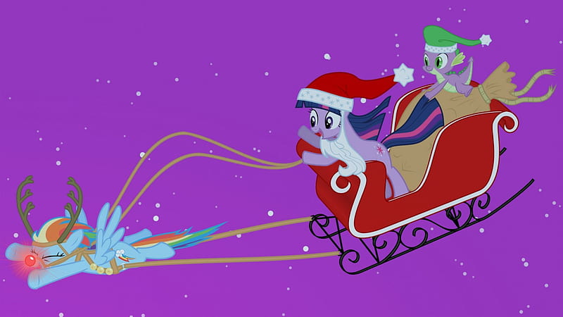 my little pony friendship is magic christmas wallpaper