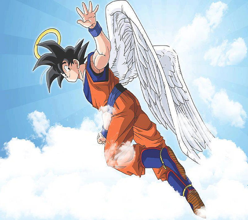 Angel Goku, art, cartoon, dragon ball, movie, HD wallpaper | Peakpx