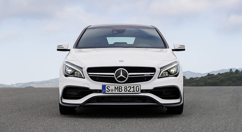 2017 Mercedes-AMG CLA 45 Shooting Brake (Chassis: X117, Color: Diamond White) - Front , car, HD wallpaper