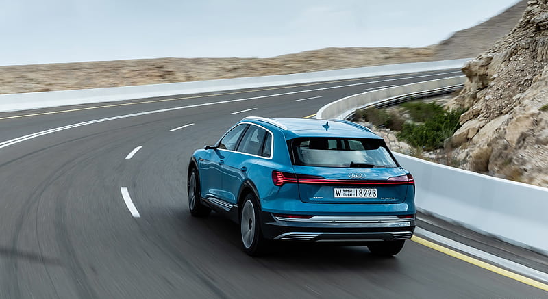 2019 Audi e-tron (Color: Antigua Blue) - Rear , car, HD wallpaper