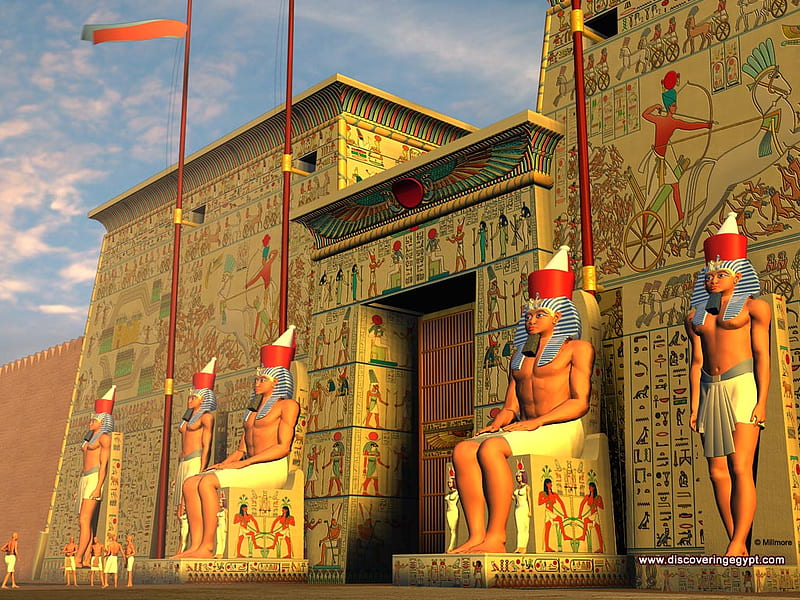 Ancient Egypt, the egyptian civilization, luxor, temple, pharaonic, pharaoh, egypt, HD wallpaper