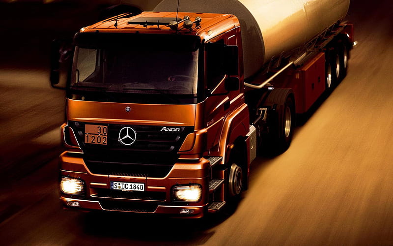 Mercedes Benz Truck Car-transport graphy, HD wallpaper