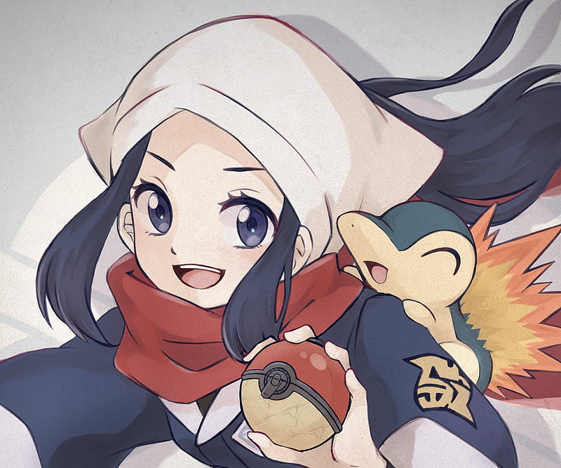Pokémon, Pokémon Legends: Arceus, Akari (Pokémon) , Cyndaquil (Pokémon), HD wallpaper