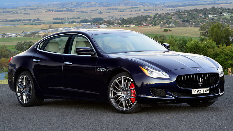 Maserati, Maserati Quattroporte GTS, Black Car, Car, Full-Size Car, Luxury Car, Sports Sedan, HD wallpaper