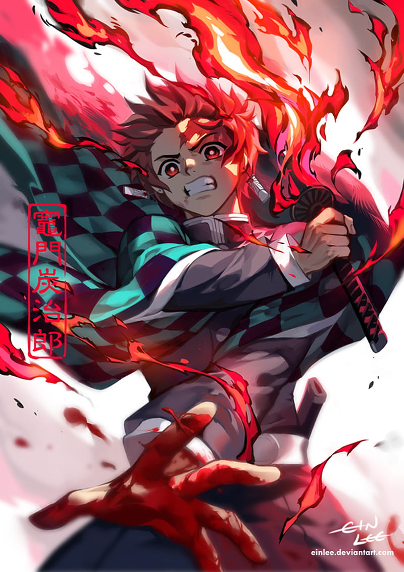 Japanese Art Tanjiro Demon Slayer Drawing by Anime Art - Pixels