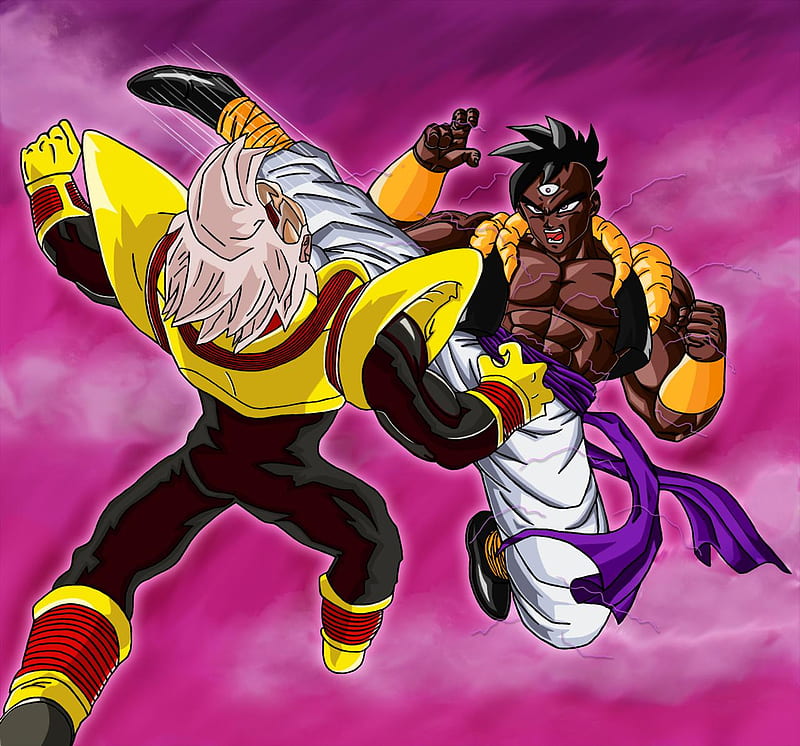 Fused Mystic Tien and Uub, tien, fused, dragonball, uub, mystic, HD wallpaper