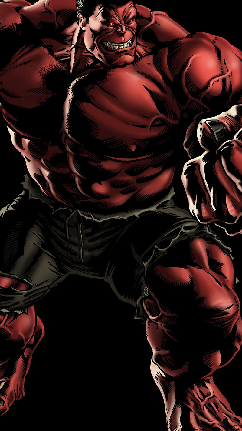 Marvel - Red Hulk, red hulk, avengers, superhero, animated, comics, HD  phone wallpaper | Peakpx