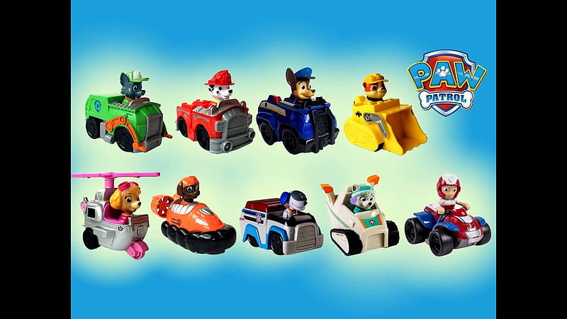 Paw Patrol Racers Chase Marshall Rocky Rubble Zuma Skye Everest Ryder Robo Dog Unboxing Revie Video Dailymotion, HD wallpaper
