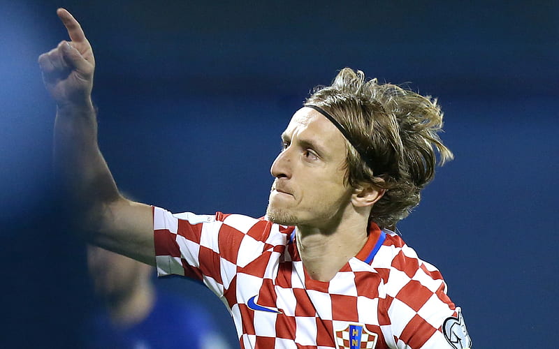 Luka Modric footballers, Croatian National Team, football, soccer, HD wallpaper