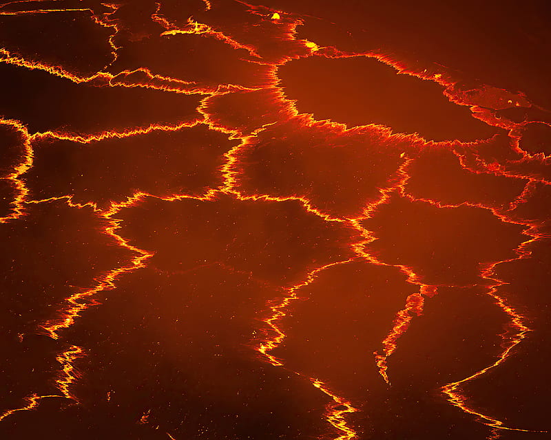 Lava Lake Active Valcano, lava, nature, HD wallpaper