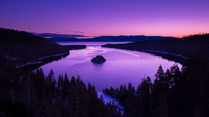 Sunset Lake View, HD wallpaper