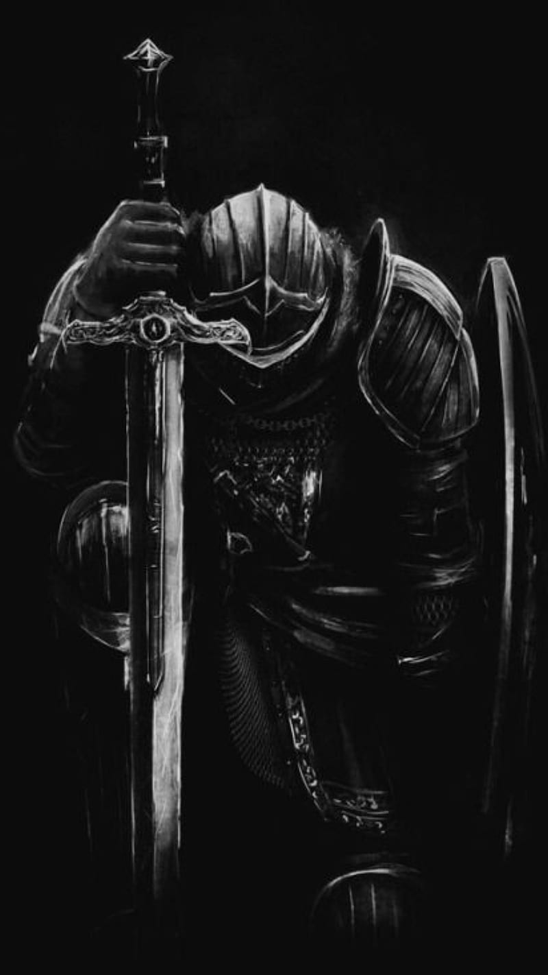 medieval black knight wallpaper
